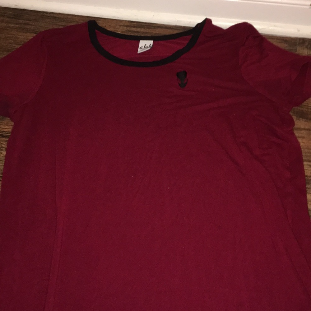 Burgundy dress